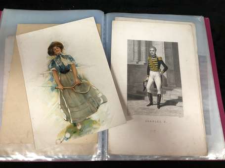 Gravures anciennes , grands Chromos et autres 