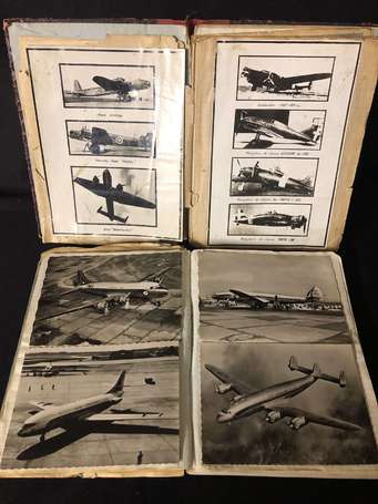 Aviation - 2 albums de photos , cartes postales et