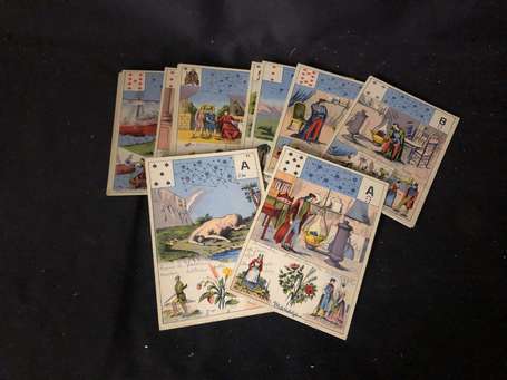 Cartes à jouer - jeu de 32 cartes ancien illustré