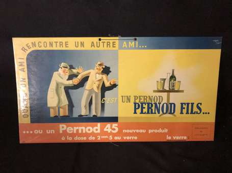 PERNOD Fils - Panonceau carton publicitaire 