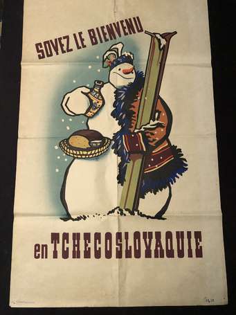 Tchécoslovaquie , soyez le bienvenue - affiche 