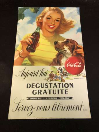 Coca Cola - Affiche année 1960/1970 illustrée de 