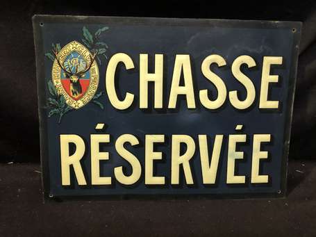 Chasse réservée , St Hubert club de France - Tôle 