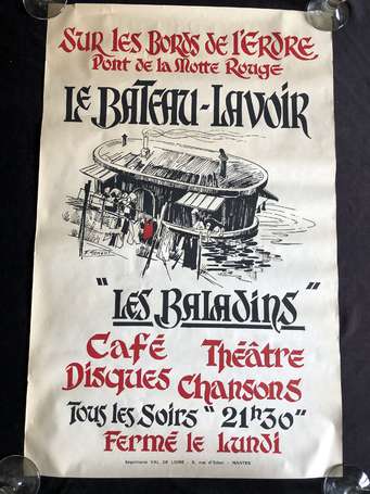 Nantes - 44 - affiche « Le bateau lavoir - les 