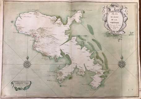 Ile de la Martinique 1703 - Carte géographique 