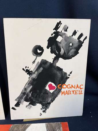 « Cognac MARTELL » - 3 panonceaux PLV projets 