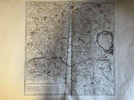 Carte géographique 18ème - Maine Anjou , 