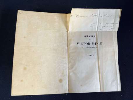 Victor HUGO (1802-1885) - Envoi autographe de 