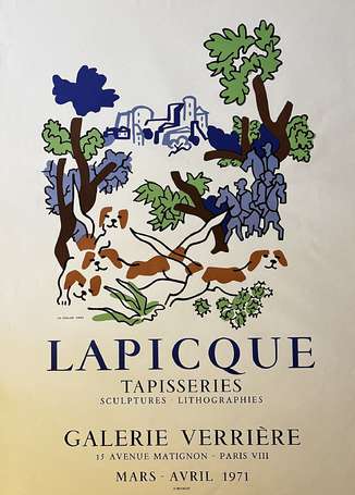 LAPICQUE - « Exposition Galerie Verrière , Paris 
