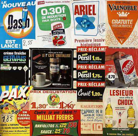 Alimentation et produits ménagers -13 affiches 