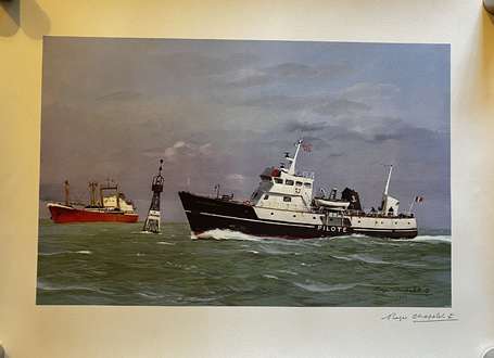 MARINE - « Bateau pilote LA COURONNEE II » - 