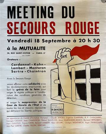 « Meeting du Secours Rouge , le vendredi 18 