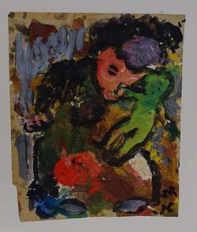 PARESSANT Jules (1917-2001) - Mère et enfant. 