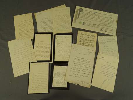 Lettres tapuscrites et signées J. Paul Boncour , 