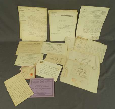 Ensemble de Documents , Cartes de Visites de 