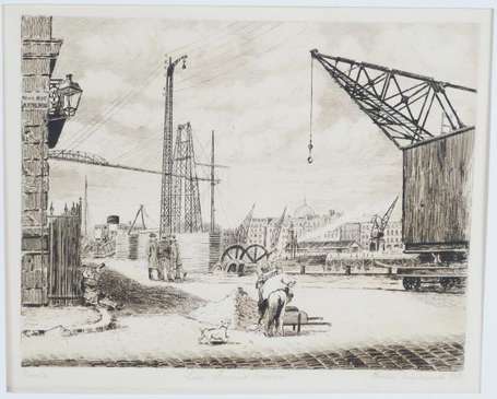 NAGELSCHMIDT (Christian) - Iles de Nantes Gravure 