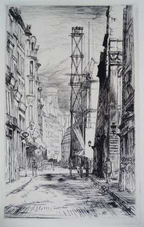HEYMAN Charles (1881-1915) La rue de Grenelle. 