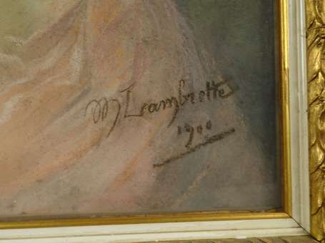 LAMBRETTE Marcelle 1899- Autoportrait Pastel, 