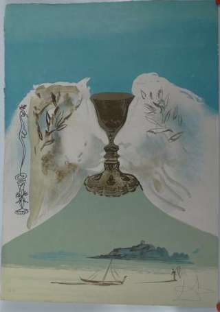 Dali Salvador 1904-1989 Chalice Love Lithographie 