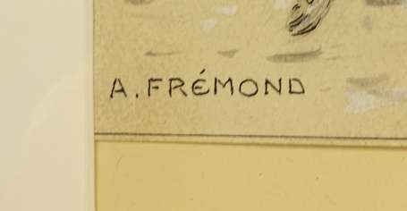 FREMOND André (1884-1965) - Chasse à courre. 