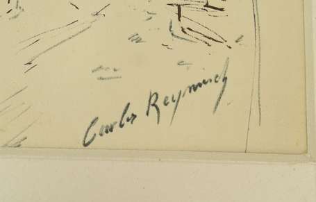 REYMOND Carlos (1884-1970) - Port de Nice. Mine de