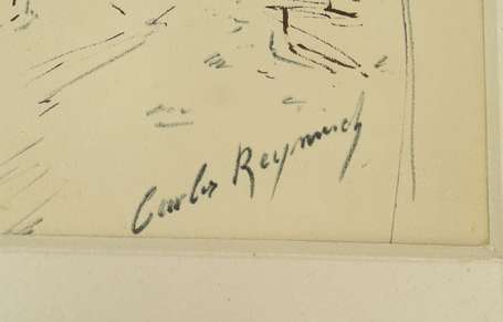 REYMOND Carlos (1884-1970) - Port de Nice. Mine de