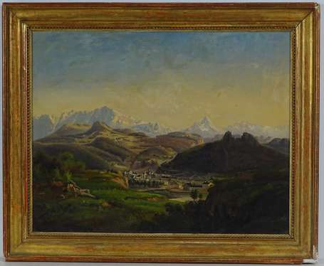 EGGLI Jakob (1812-1880) - Vue des Alpes suisses. 