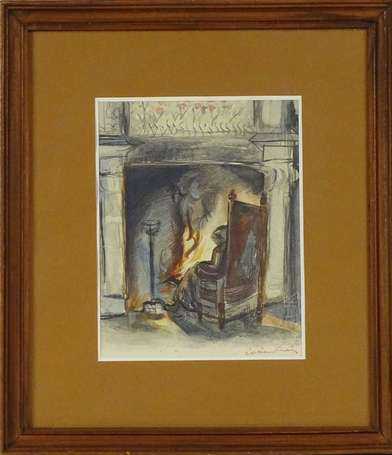 FRIESZ Emile-Othon (1879-1949) - Au coin du feu. 