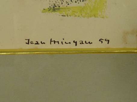 MINGAM Jean (1927-1987) - Trinité. Gouache, signée