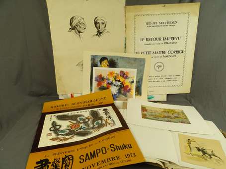 Ensemble de Gravures et Affiches XIXème et Xxème -