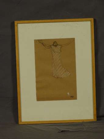 ROY Pierre (1880-1950) Etude dhomme à la toge. 