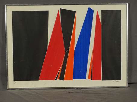 BAIER Jean (1932-1999) Composition géométrique. 