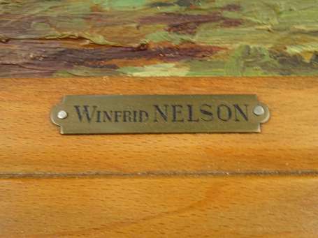 NELSON Winfried (Xxe S) - Paysage, huile sur 