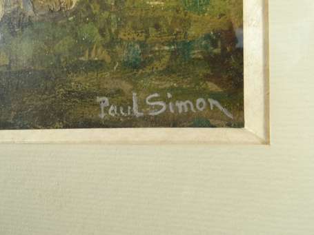 SIMON Paul (1892-1979) - La Panthère, aquarelle 