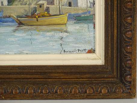 PROTT François Xxé. Le port de Doëlan, huile sur 