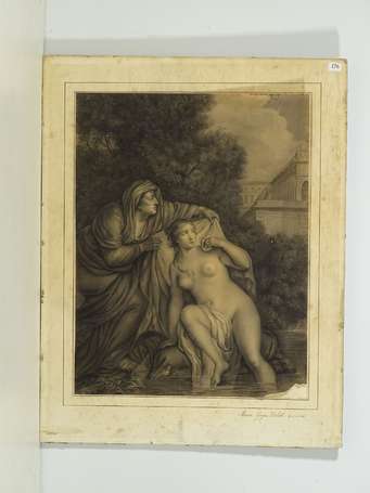 ECOLE FRANCAISE XIX, Allégorie de la pudeur, 