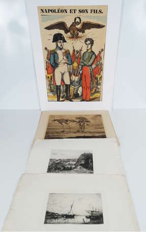 Image d'épinal Napoléon et son fils, Honneur au 