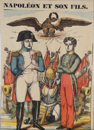 Image d'épinal Napoléon et son fils, Honneur au 