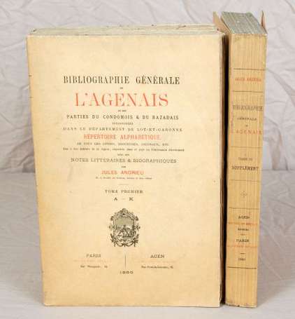 (Agenais). ANDRIEU (Jules). Bibliographie générale