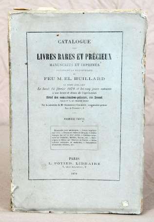 (Catalogue de vente publique). Catalogue des 