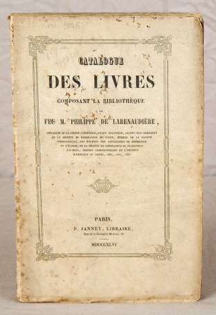 (Catalogue de vente publique). Catalogue des 