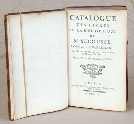 (Catalogue de vente publique). Catalogue des 