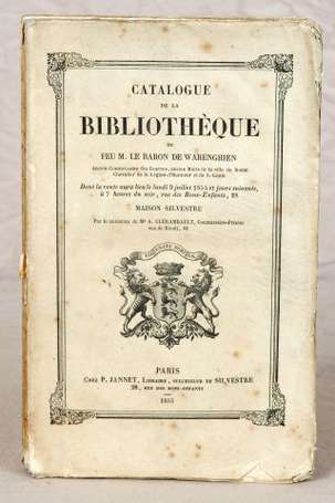 (Catalogue de vente publique). Catalogue de la 