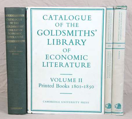 (Économie politique). GOLDSMITHSB. Catalogue of 