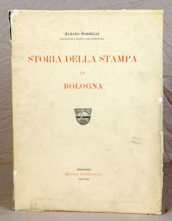 (Gravure). SORBELLI (Albano). Storia della Stampa 