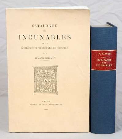 (Incunables). CASTAN (Auguste). Catalogue des 