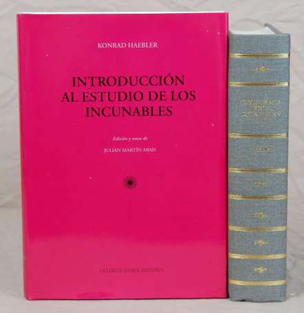 (Incunables). HAEBLER (Konrad). Bibliografia 