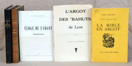 (Argot). BAUCHE (Henri). Le langage populaire. 