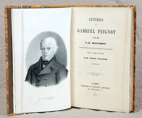 PEIGNOT (Gabriel). Lettres à son ami N.-D. 