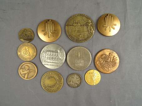 divers - Lot de plaques pour bureau, industries, 